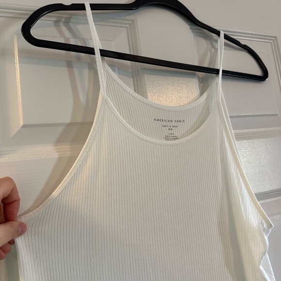 American Eagle Soft & Sexy Strapped Peplum Tank-Size Large - Picture 2 of 5